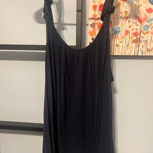 Elegant Blue Sleeveless Tank Top